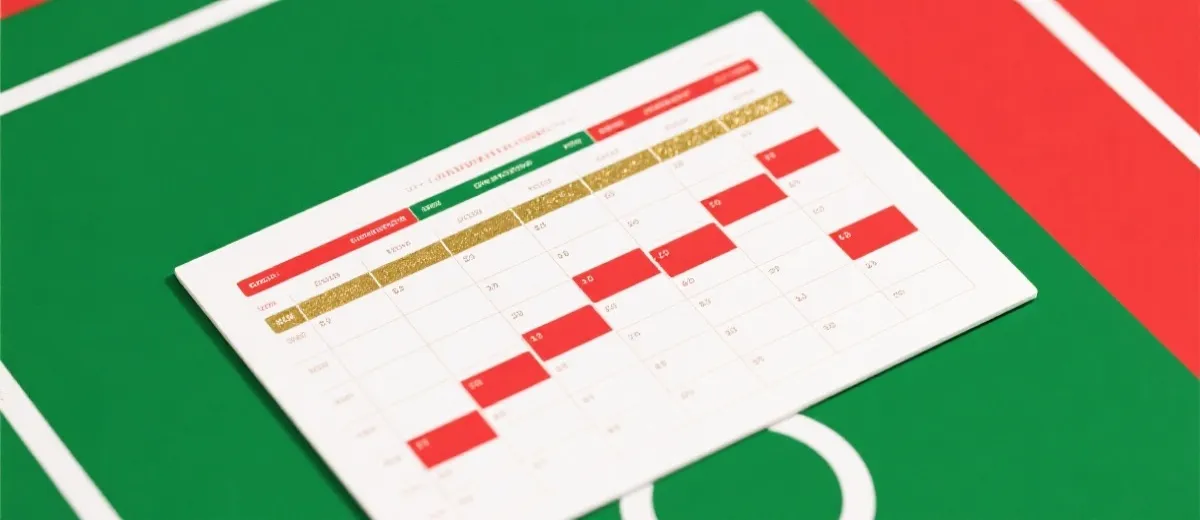 賽程表與行事曆示意圖